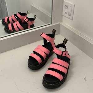 PINK DR MARTEN SANDALS